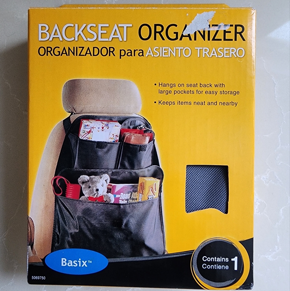New Auto car seat organizer in gray